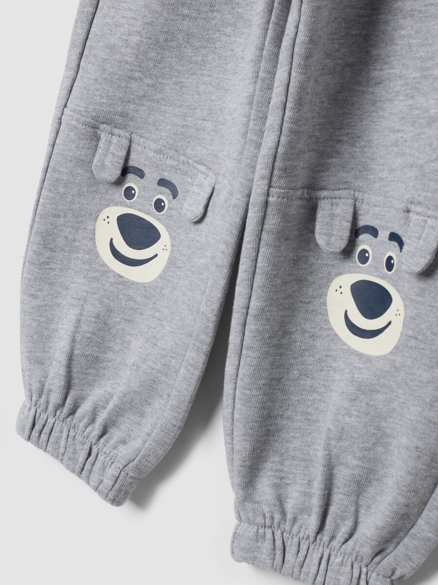Pantaloni jogger grigi in misto cotone e viscosa_2