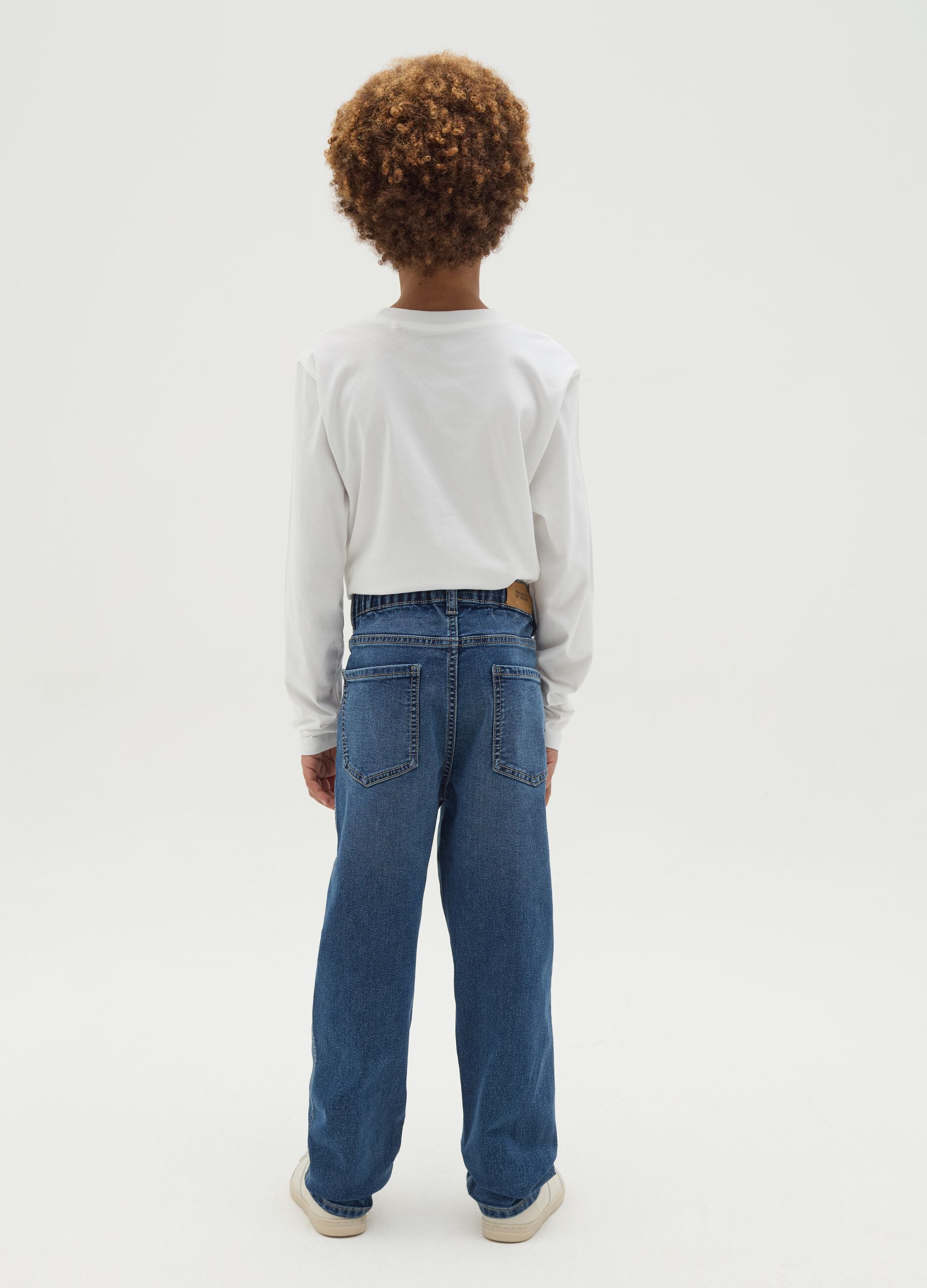 Joggers in denim cinque tasche 