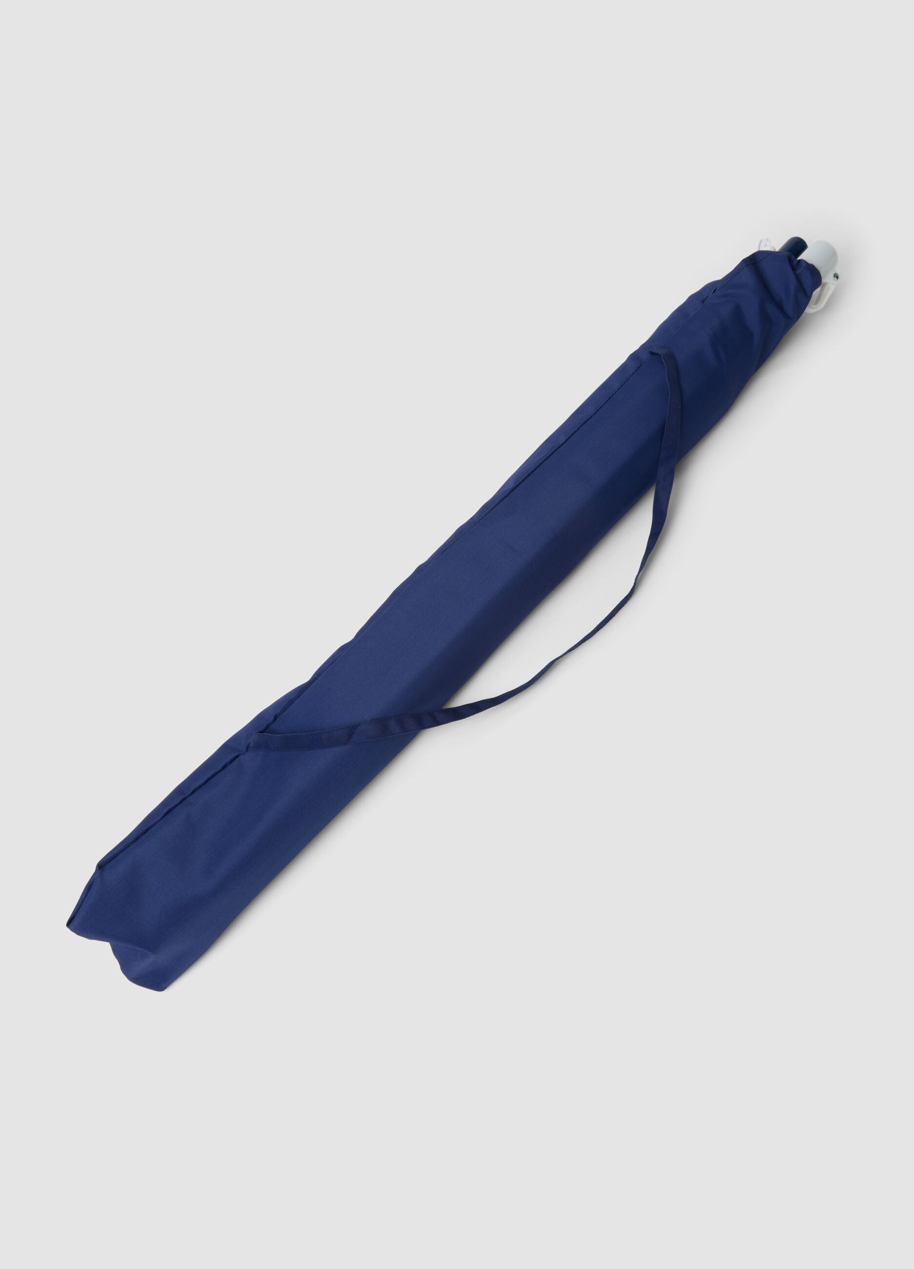 Blue parasol with carry case
