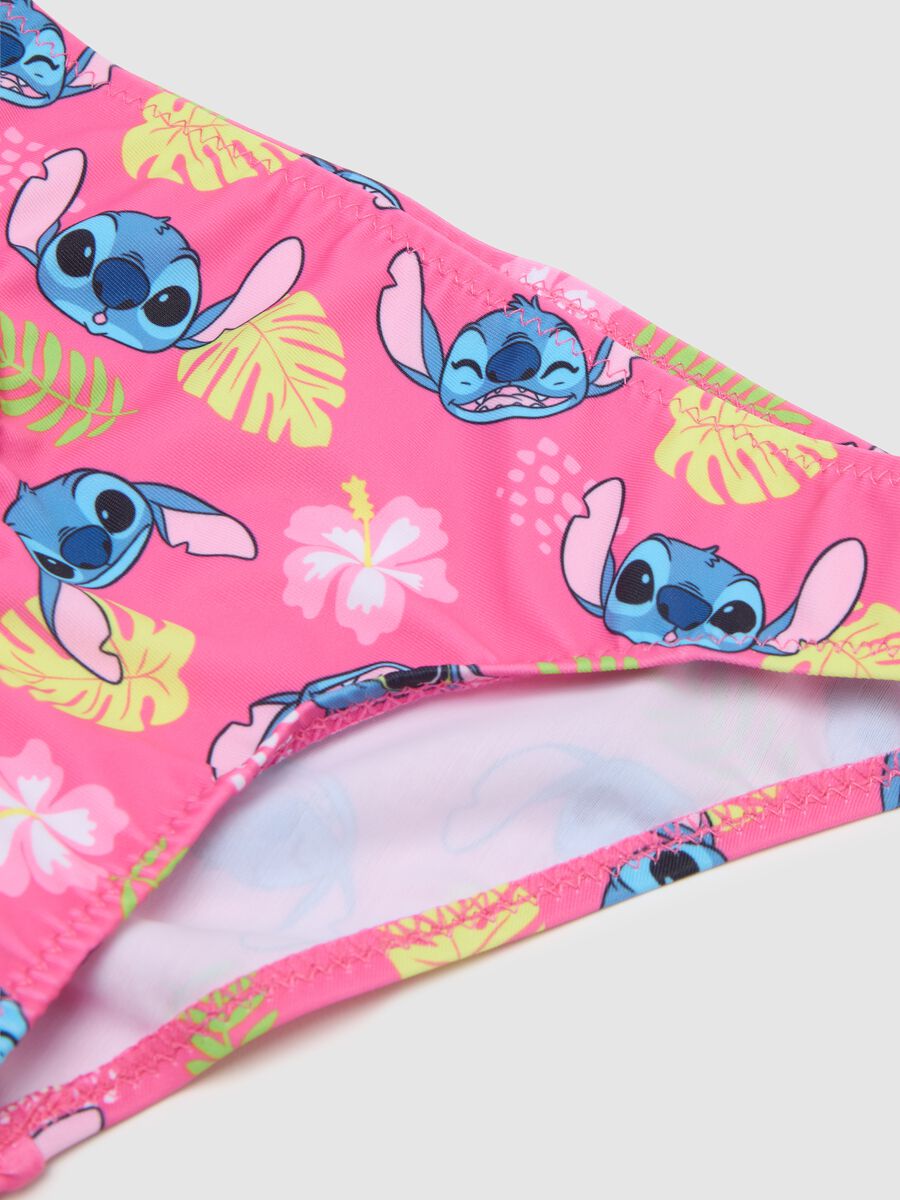 Multicoloured regular fit girls' swimsuit with Stitch print_2
