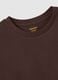Brown pure cotton T-shirt regular fit_5