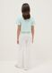 Girls' White Wide Leg Trousers_1