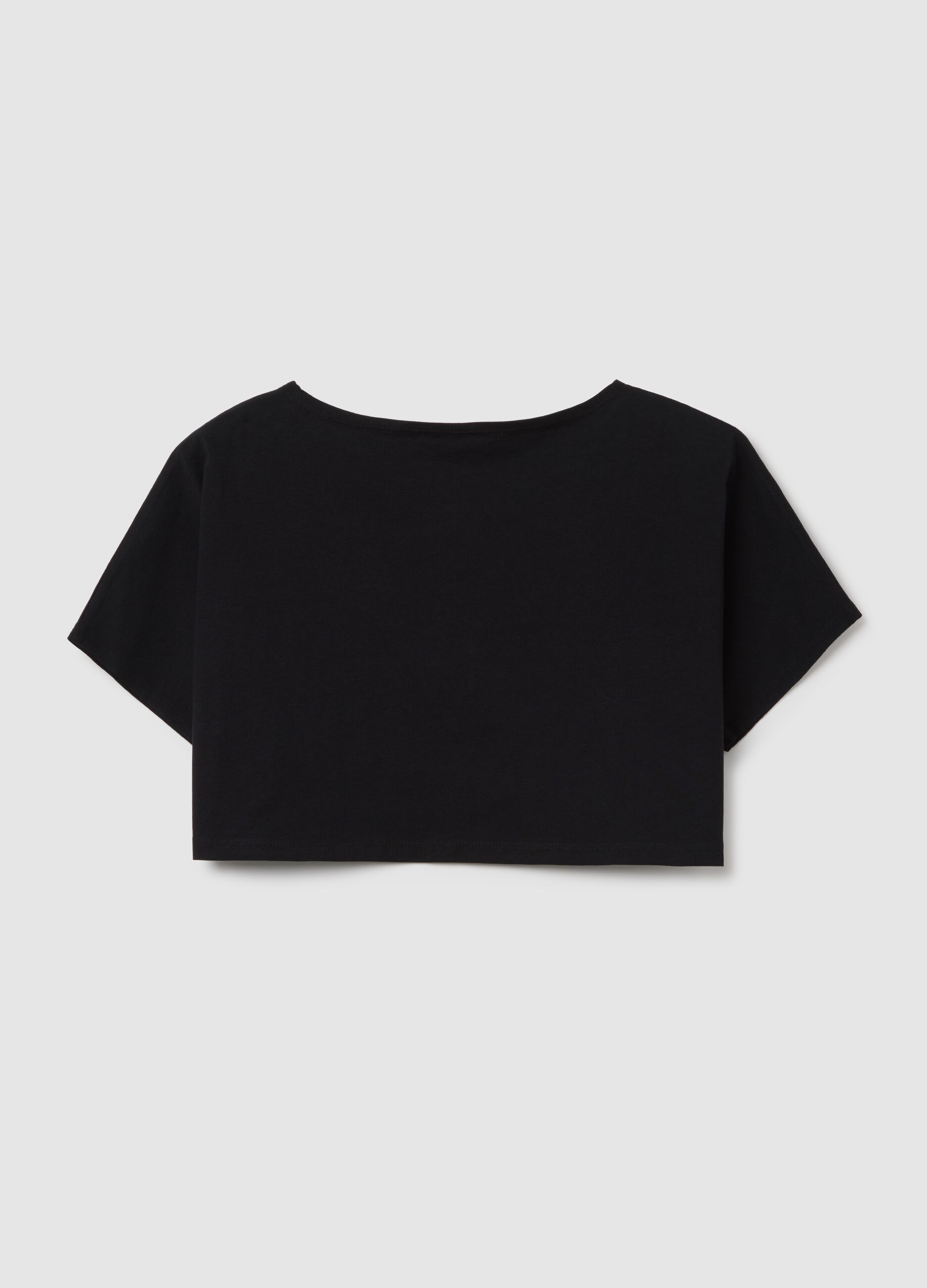 Black short sleeve T-shirt with Everlast print