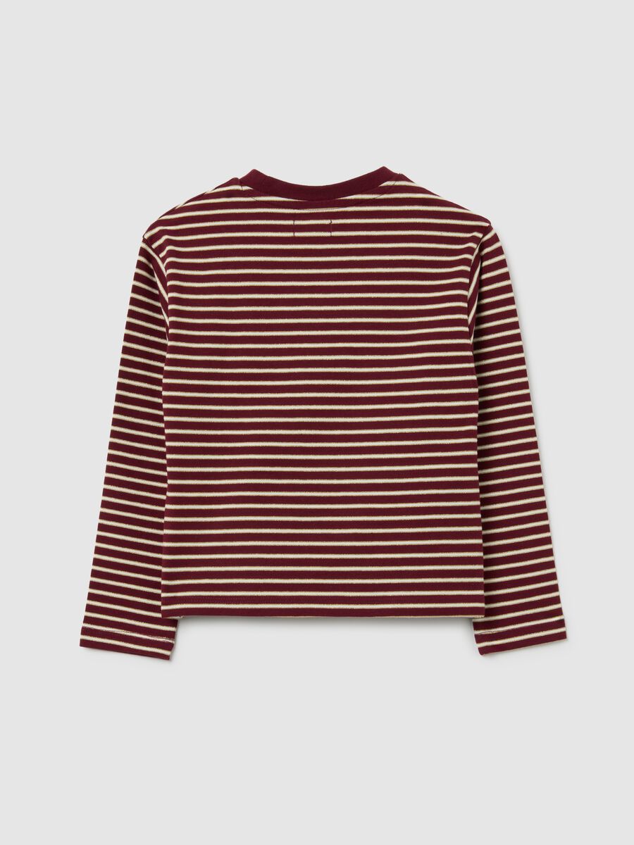 T-Maglia da ragazza in misto cotone multicolor regular fit_4