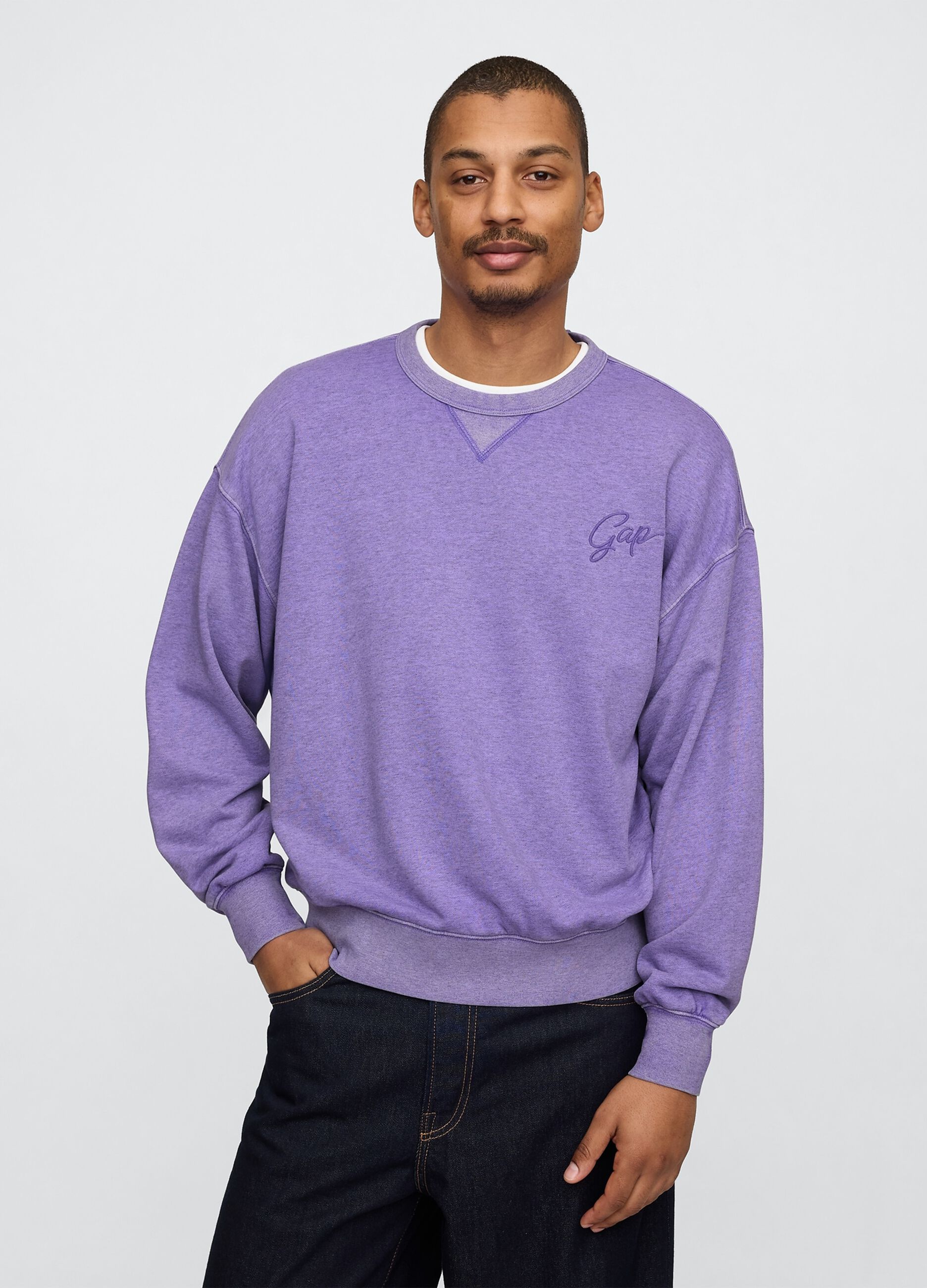 Gap Purple Crew Neck Sweatshirt