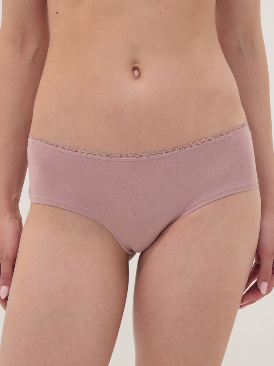 Tripack di slip hipster multicolor in cotone organico elasticizzato_1