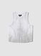 Girls&rsquo; white stretch-cotton fitted tank top_3