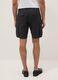 Black pure cotton cargo Bermuda shorts, regular fit_2