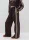 Brown Cotton Blend Wide Leg Trousers_4