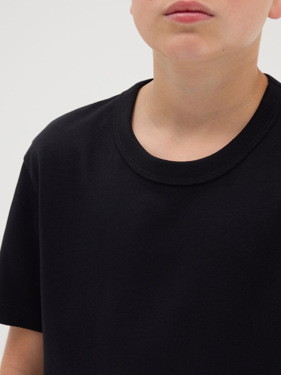 Black short sleeve organic cotton T-shirt_2