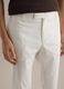 White stretch cotton trousers, regular fit_3
