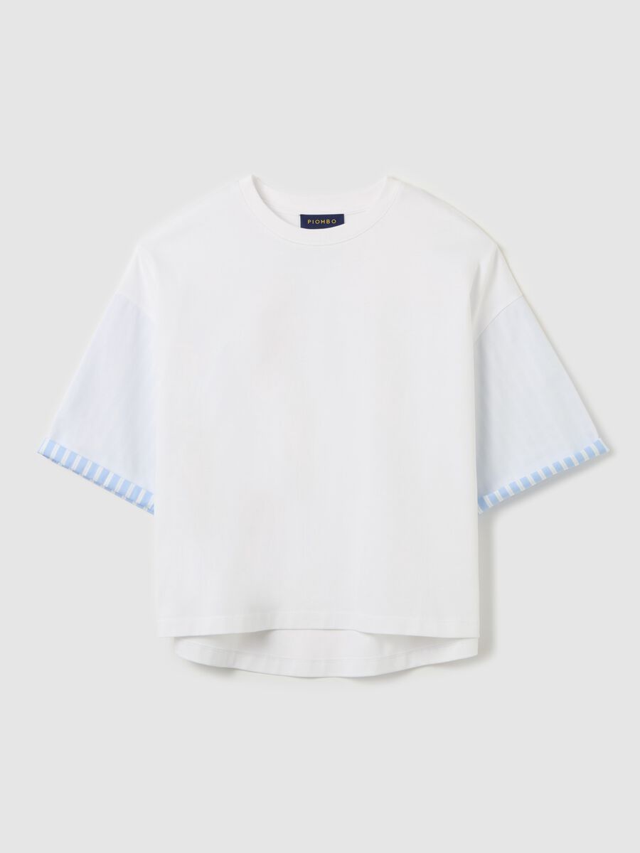 Oversized T-shirt with contrasting detail_4
