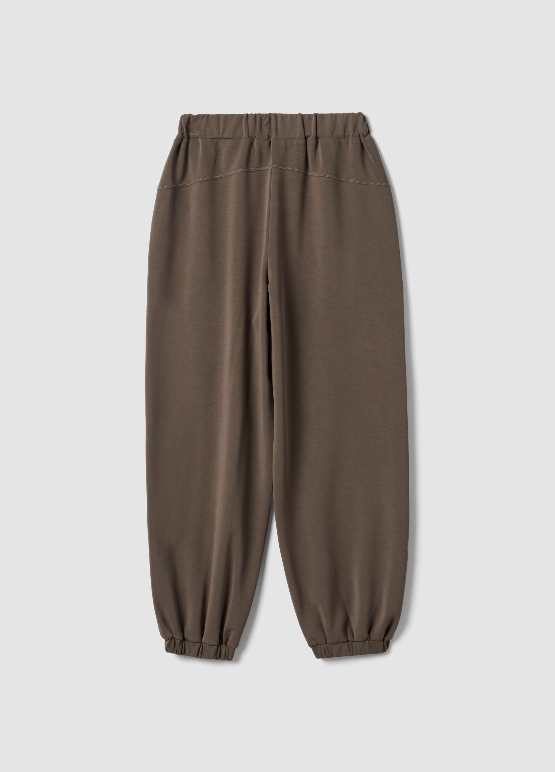 Pantaloni sportivi verdi in viscosa elasticizzato