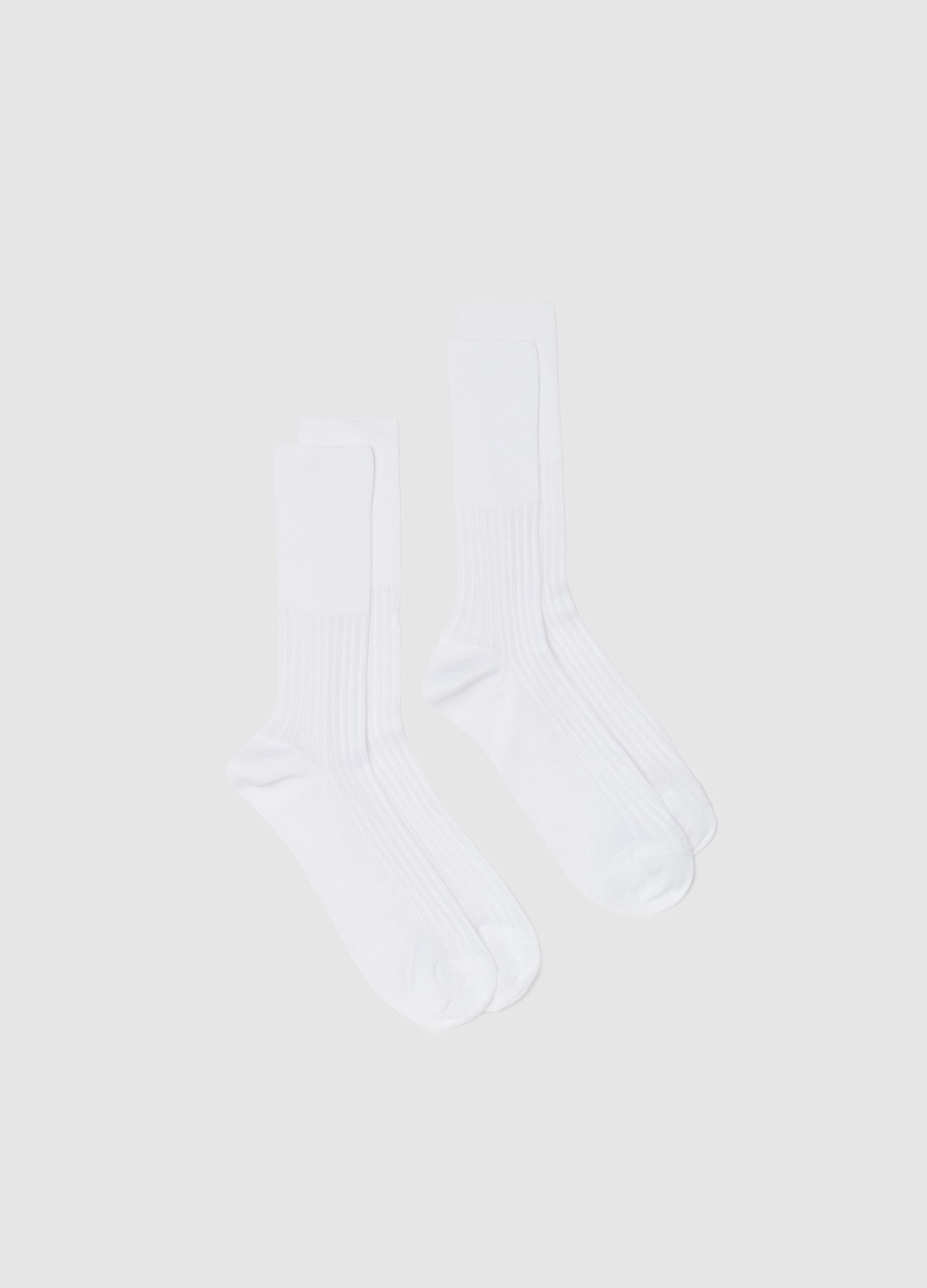 Two-pair pack medical socks in cotton