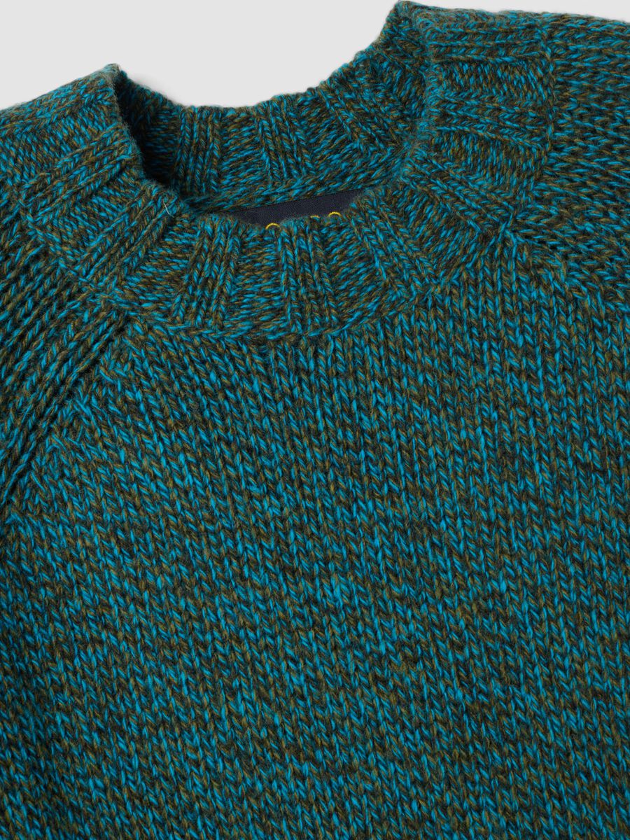 Green wool-blend crew-neck jumper_1