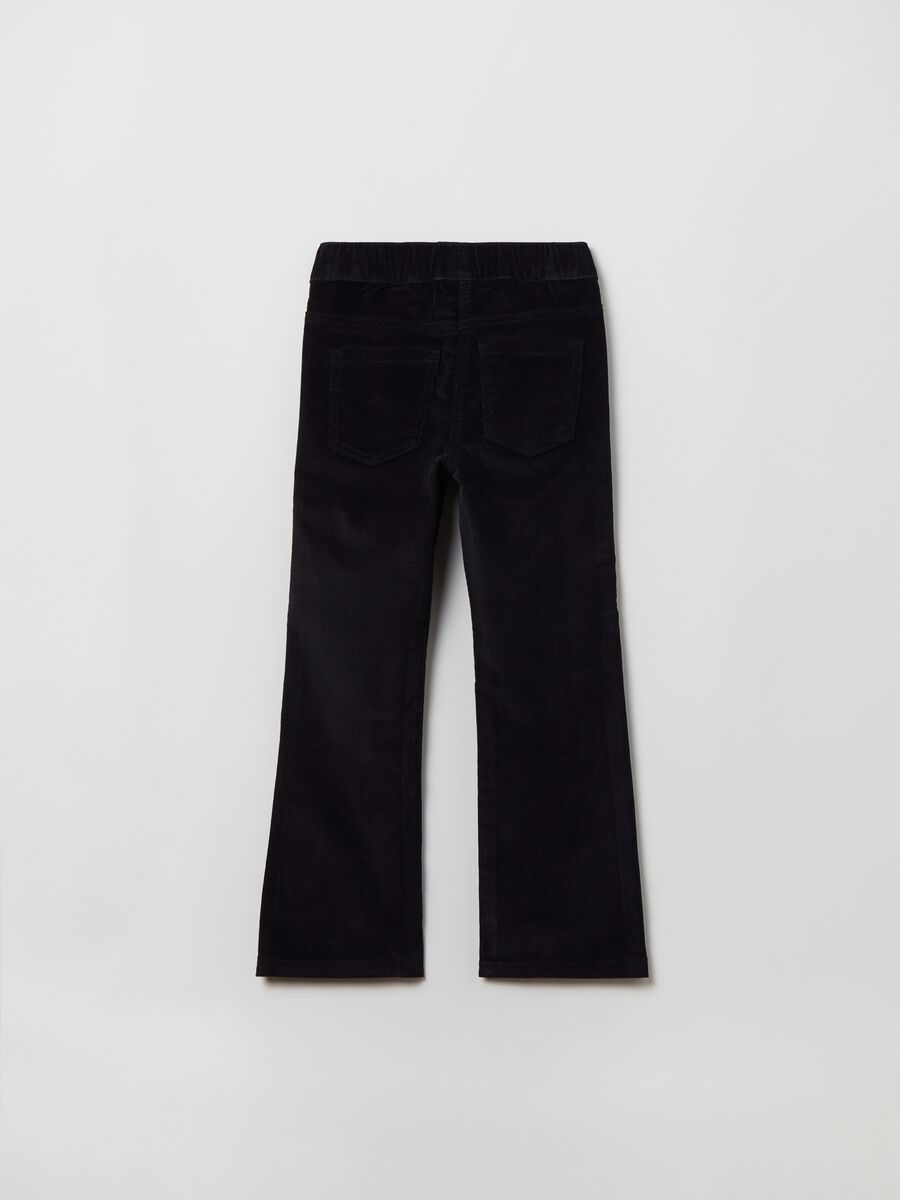 Treggings flare fit in corduroy_1