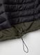 Green padded parka regular fit with hood and zip_3