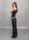 100% Linen Wide-Leg Trousers Black_4