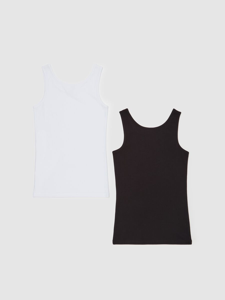 Bipack canotte girocollo in cotone bio_1