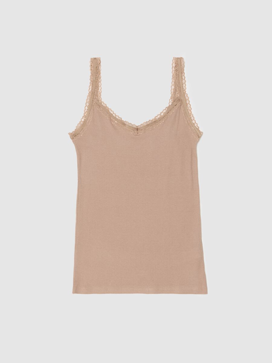 Ribbed under vest with crochet_4