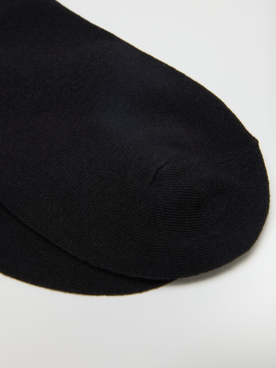 Multipack of Multicoloured Short Cotton Blend Socks in Regular Fit_2