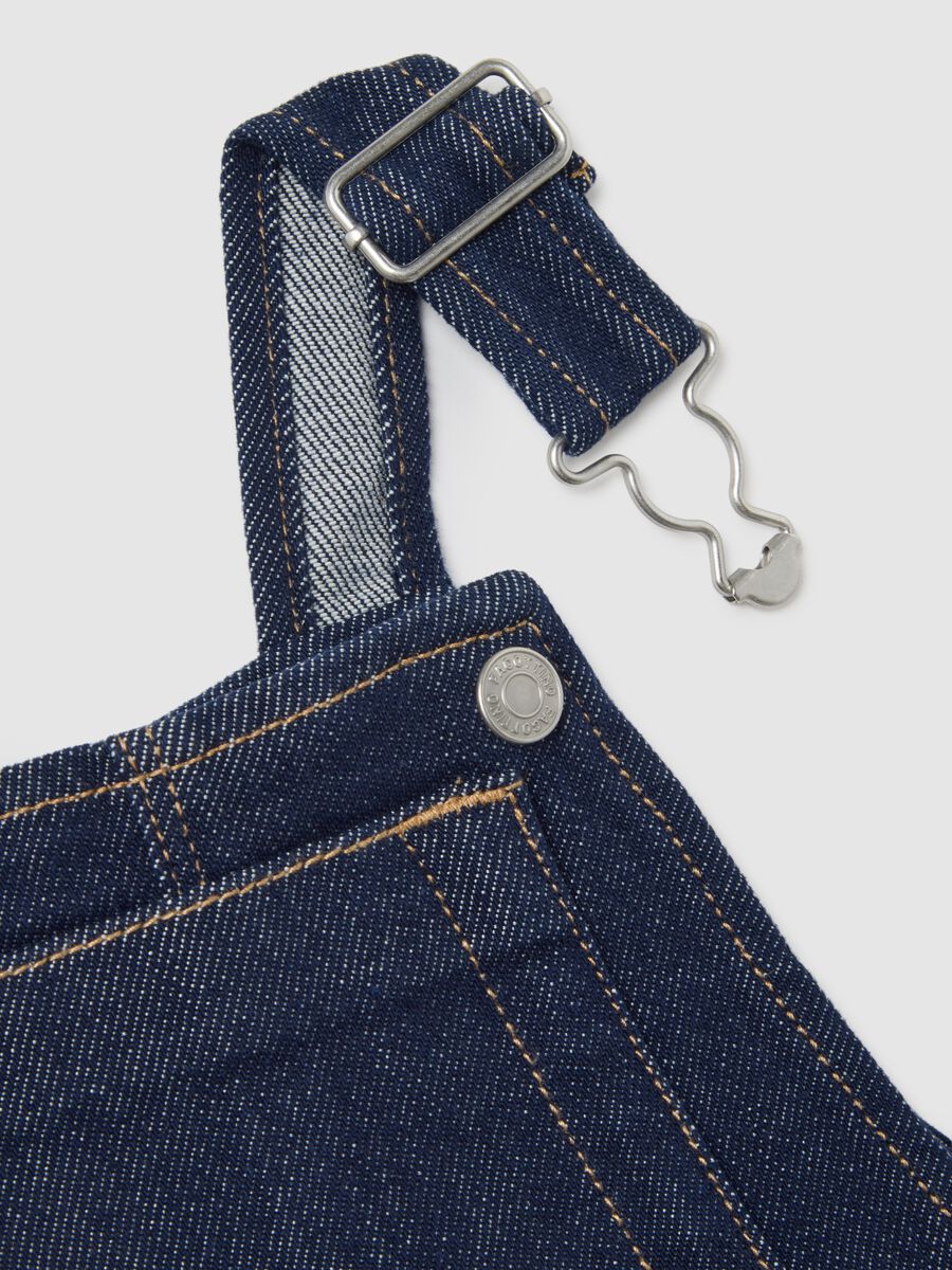 Children's Denim Cotton Blend Overalls_3
