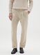 Pantaloni chino beige in misto cotone elasticizzato regular fit_1