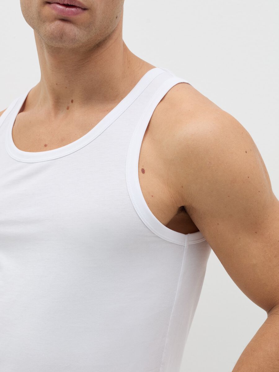 Organic cotton racerback vest with round neck_4
