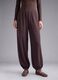 Brown stretch viscose joggers_3