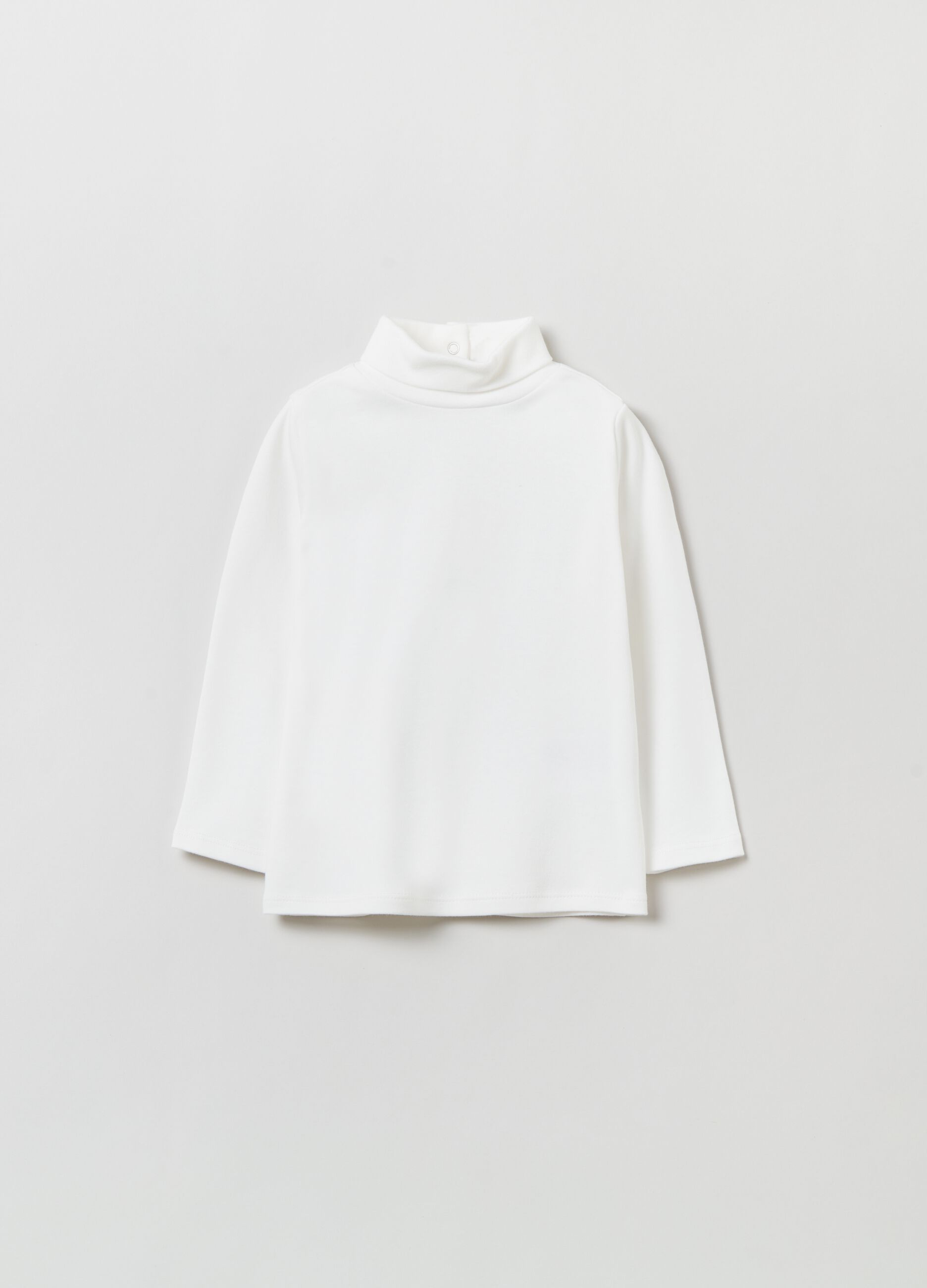 T-shirt maniche lunghe a collo alto_0