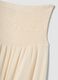Beige maternity long skirt in pure viscose_5