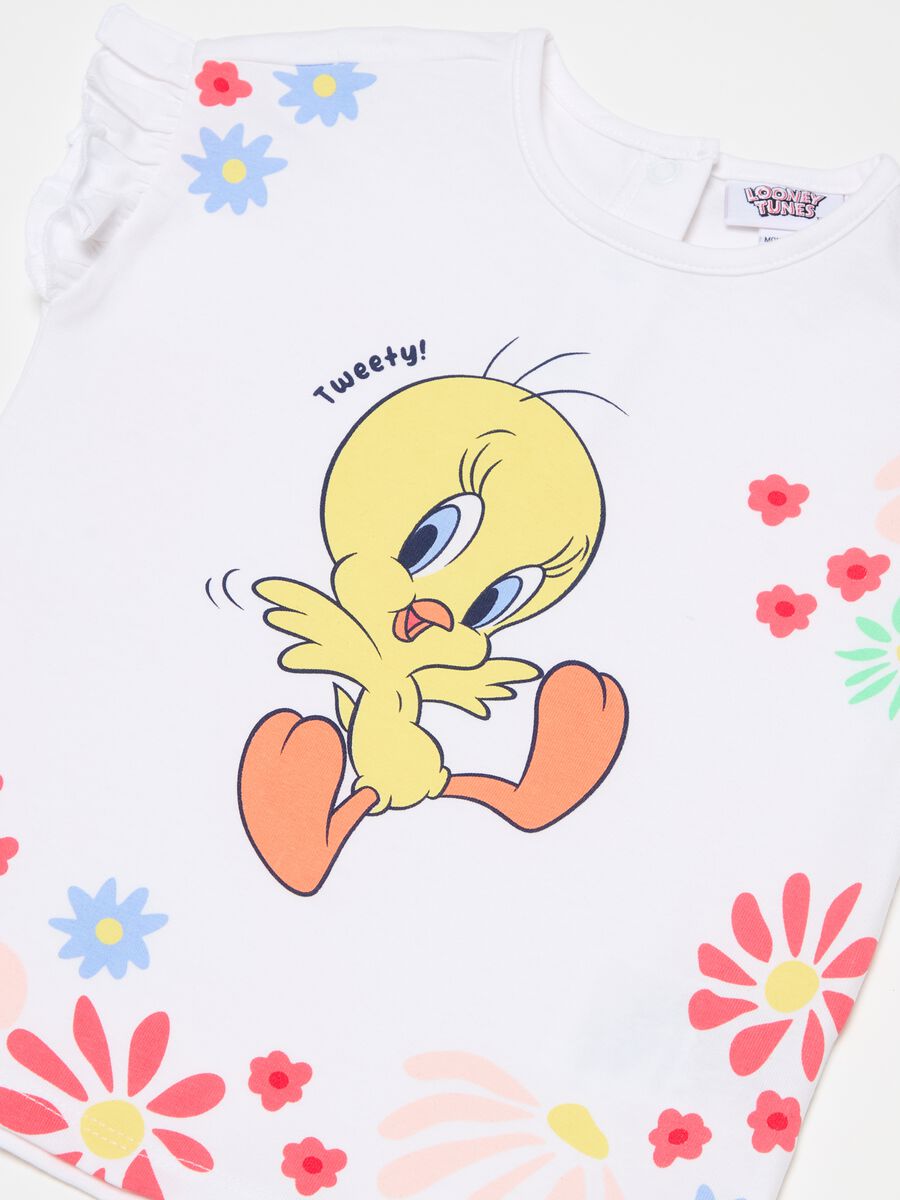 T-shirt with frills and Tweety print_2
