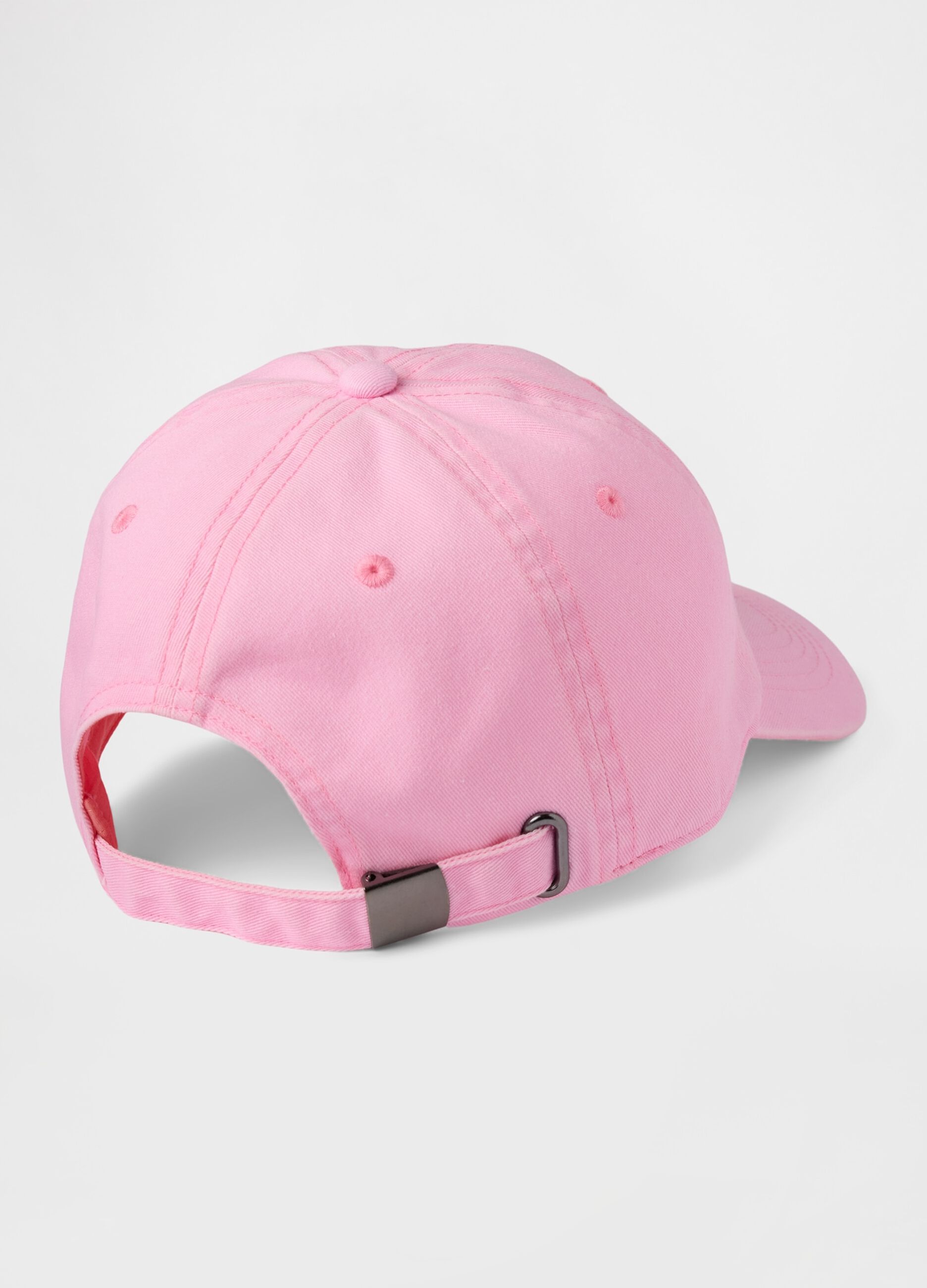 Pink cotton baseball cap