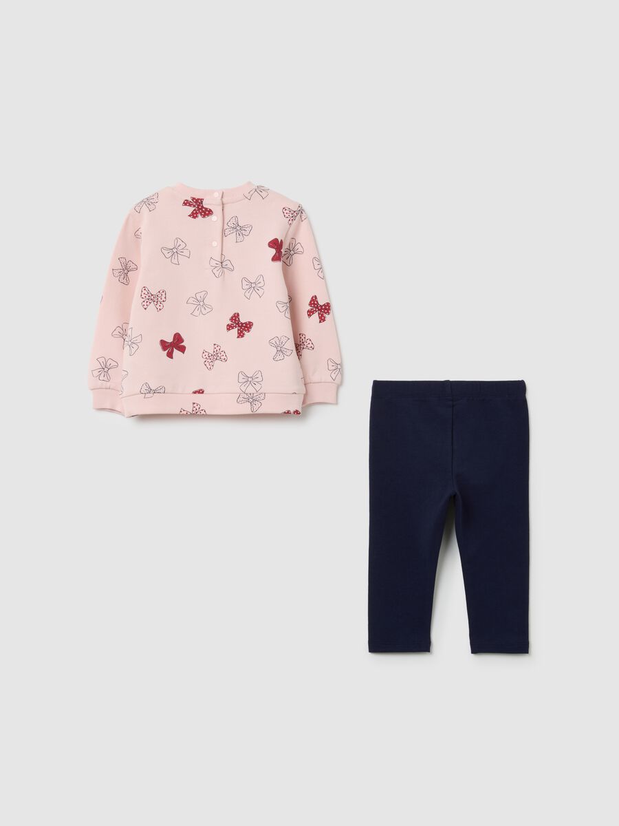 Completo da neonata in puro cotone rosa regular fit_1
