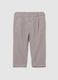 Children's grey regular fit cotton trousers_0