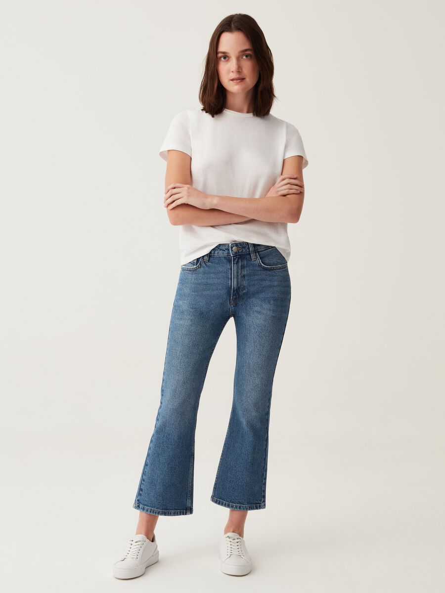 Jeans flare fit cropped_0