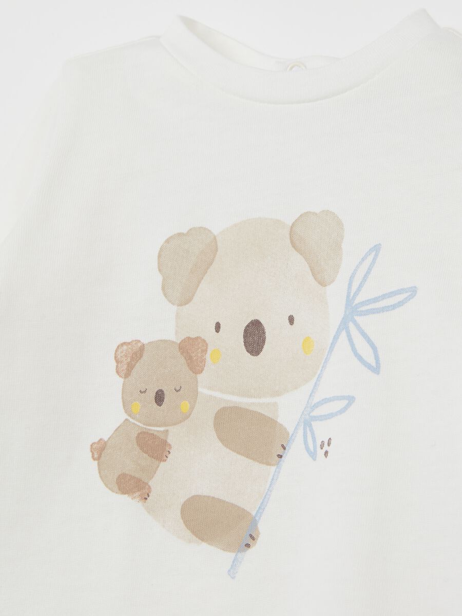 T-shirt in cotone bio con stampa koala_2