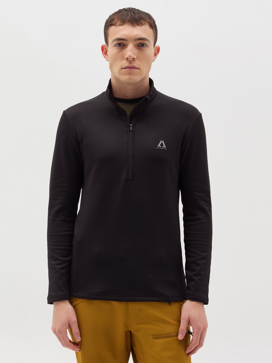 Waffle pile half-zip ALTAVIA WITH DEBORAH COMPAGNONI_0