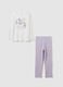 Pigiama da bambina in puro cotone multicolor regular fit_0