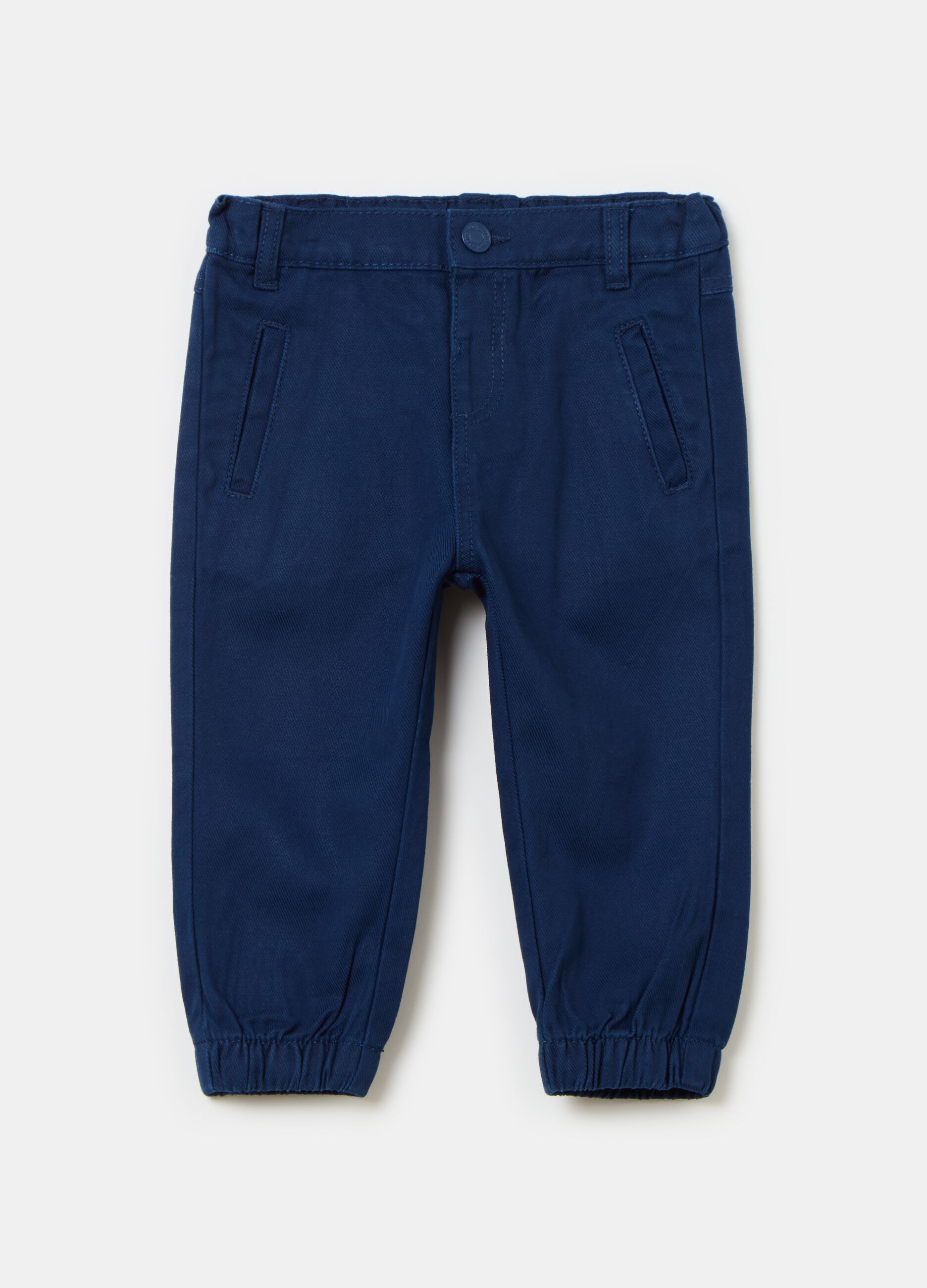 Lyocell and cotton jogger trousers
