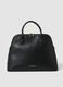 Black structured top-handle bag_0