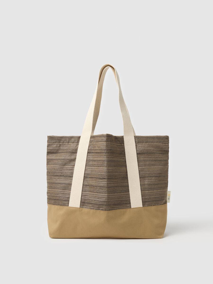 Multicoloured women's bag with striped QUID details_0