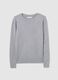 Grey crew neck jumper with long sleeves_4