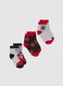 Kids' multicolour cotton blend tripack socks_0