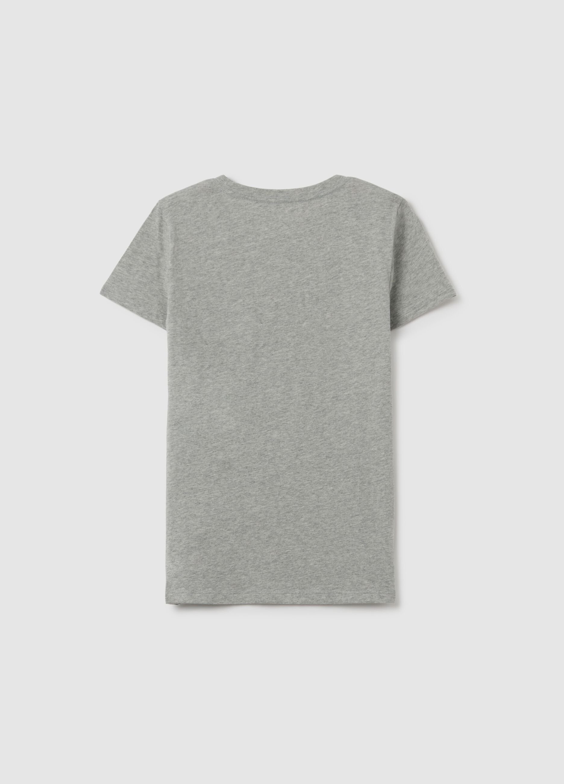 T-shirt with round neck and logo