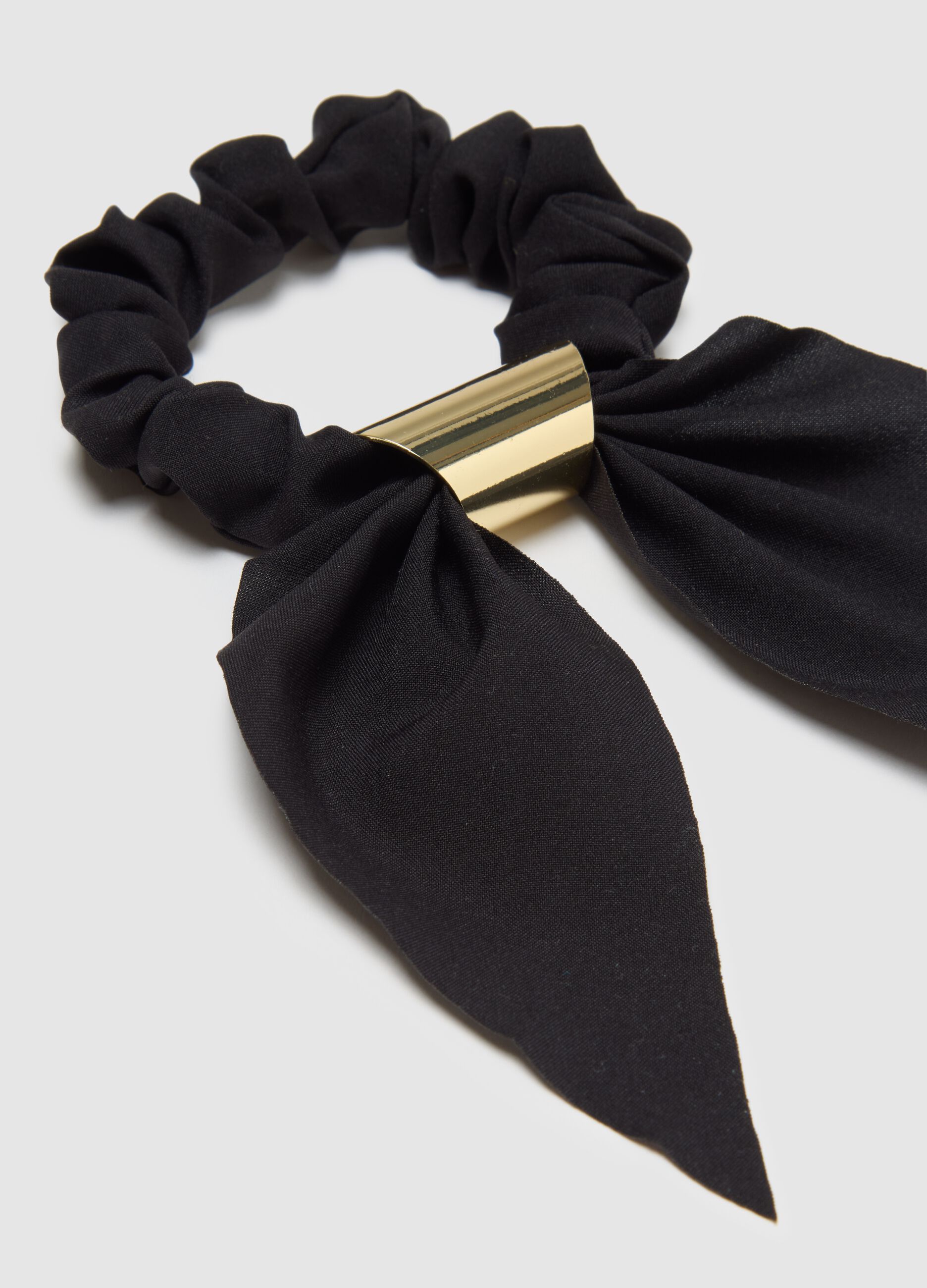 Women's multicolour hair tie with knot