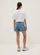 Blue pure cotton denim shorts for girls, regular fit_1
