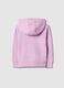Girls' purple hoodie in pure cotton with regular fit_1