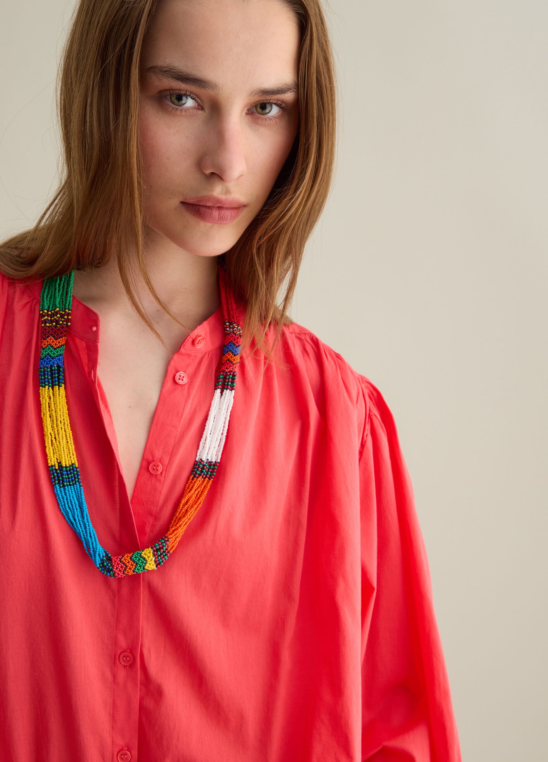 Collana da donna in vetro multicolor