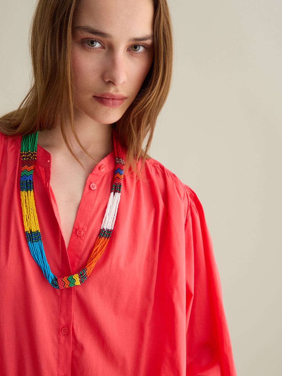 Women's Multicolour Glass Necklace_0